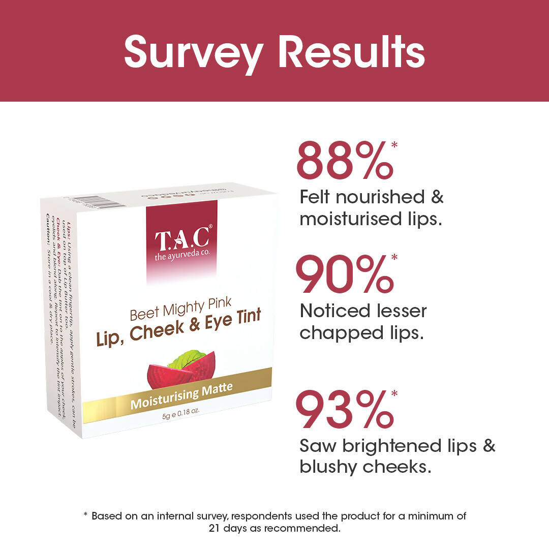 TAC - The Ayurveda Co. Lip, Cheek & Eye Tint with Beetroot Extracts - DrMediCart