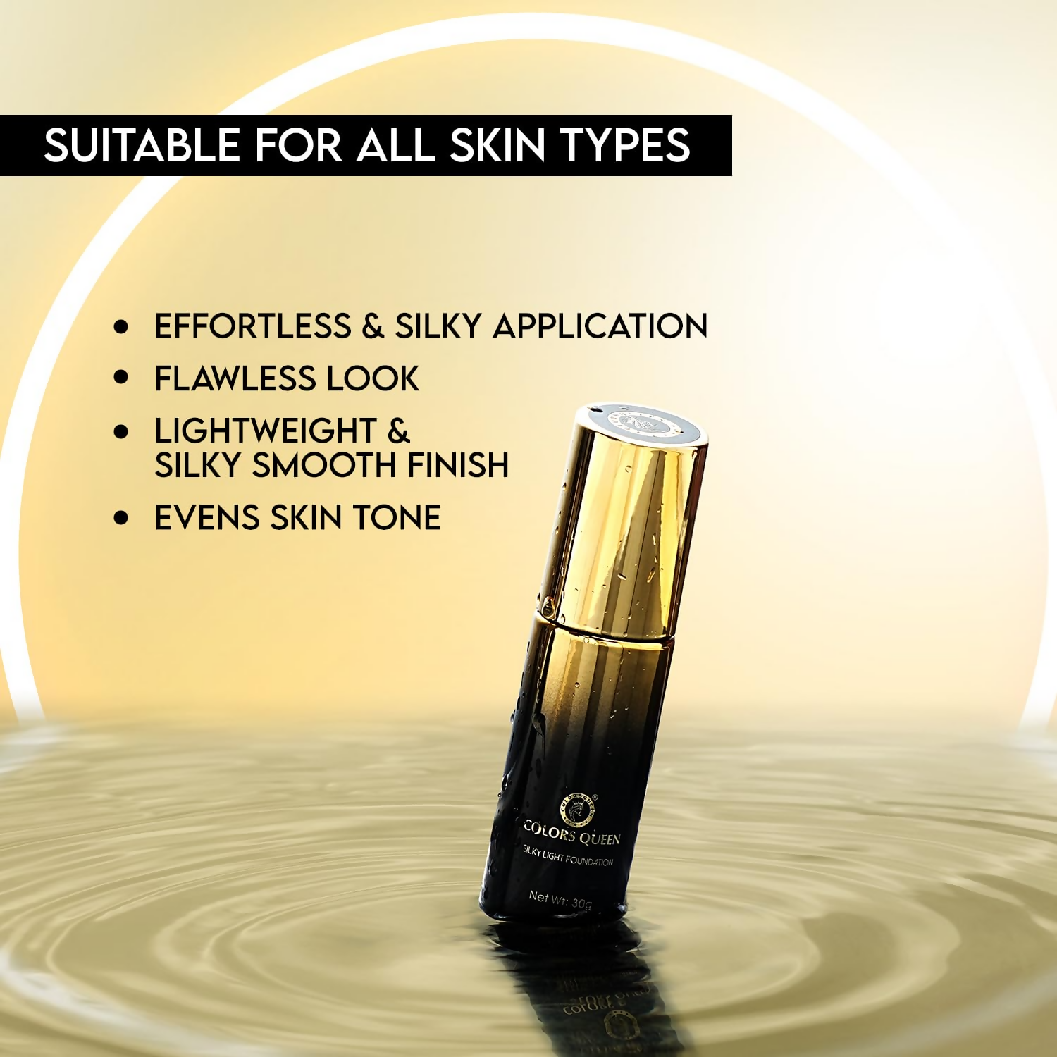 Colors Queen Silky Light Foundation - 04 Natural Nude