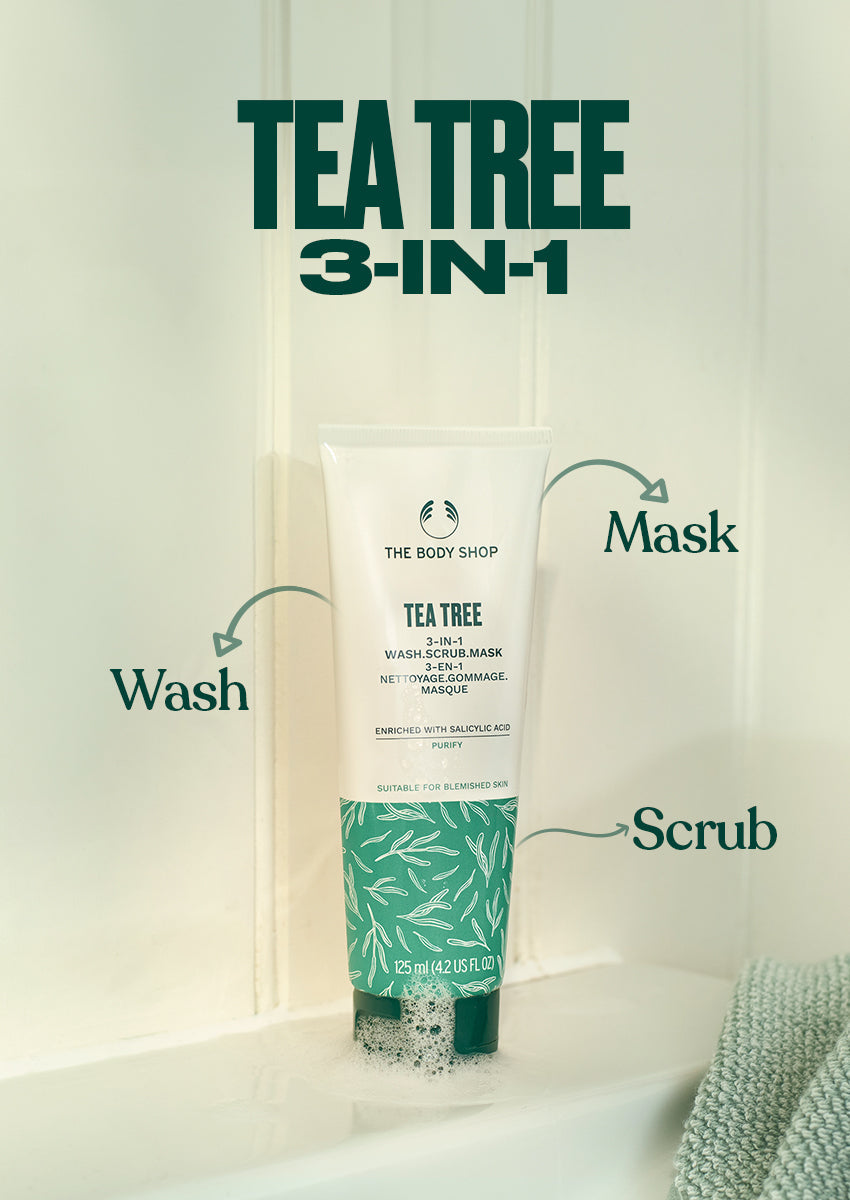 The Body Shop Tea Tree 3 IN 1 Wash Scrub Mask