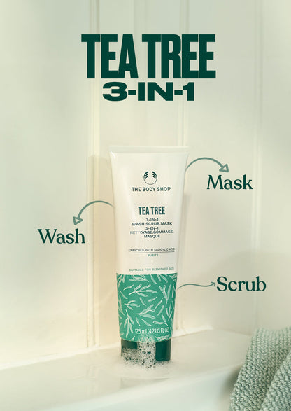 The Body Shop Tea Tree 3 IN 1 Wash Scrub Mask