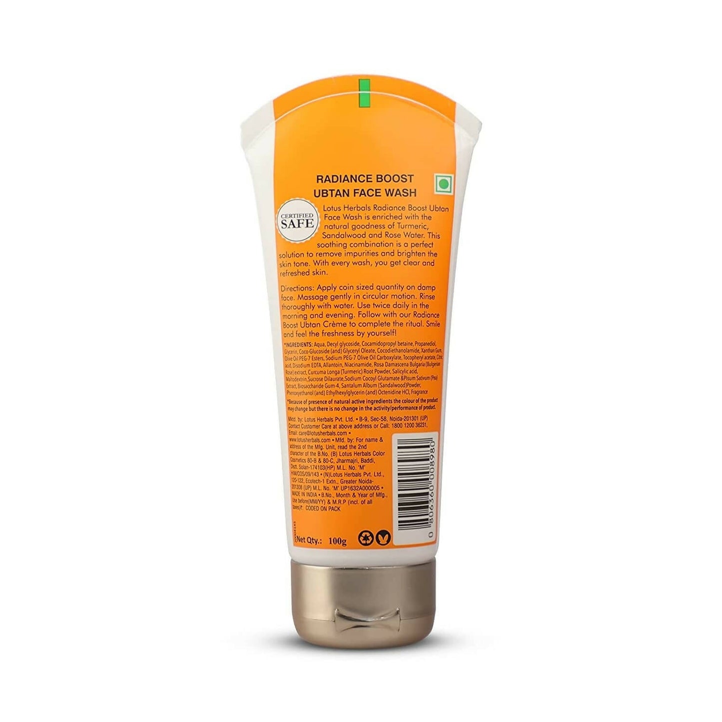 Lotus Herbals Radiance Boost Ubtan Facewash - DrMediCart