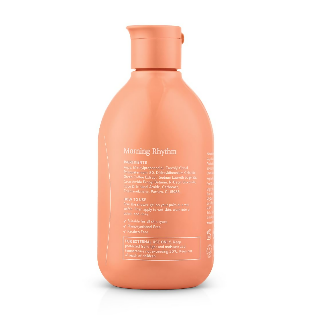 Oteria Premium Exfoliating Green Coffee Body Wash For Shower Gel & Energizing Shower Experience