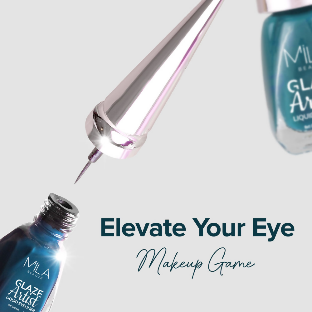 Mila Beaute Glaze Artist Waterproof & Smudge Proof Eyeliner - Infinite Blue