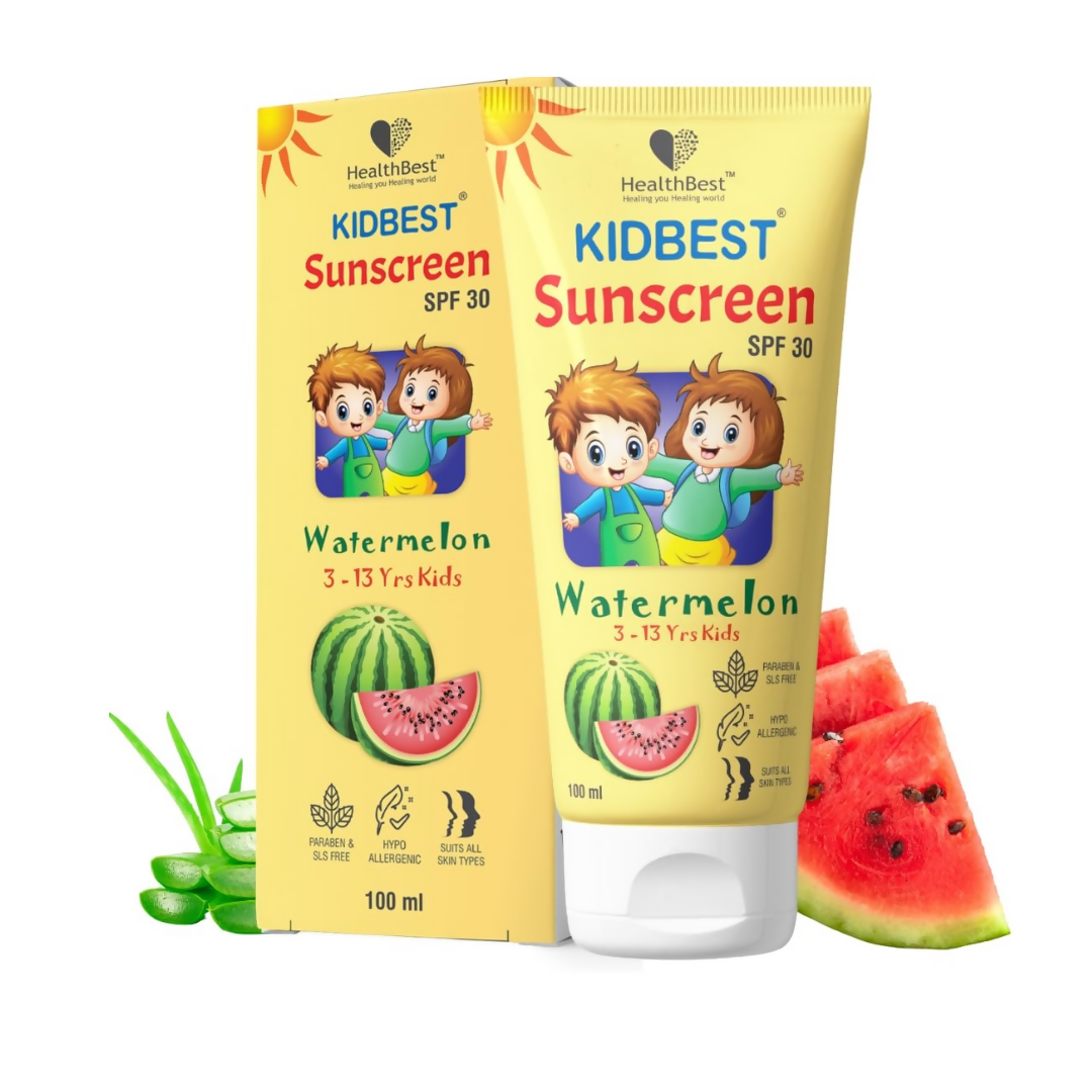 HealthBest Kids Watermelon Cooling Sunscreen SPF 30, PA+++