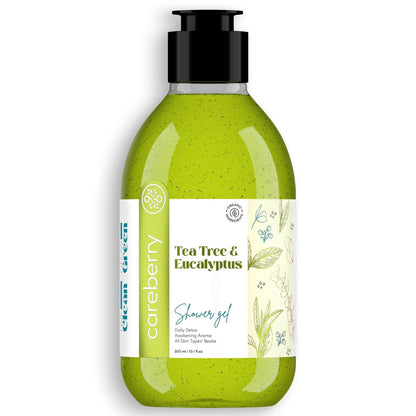 careberry tea tree eucalyptus oil shower gel buy in usa