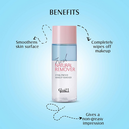 Glam21 Makeup Remover For Water-Proof & Long Lasting Makeup - Blue