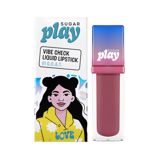 Buy Sugar Play Vibe Check Liquid Lipstick - 01 G.O.A.T from DrMediCart, Ship from India to USA