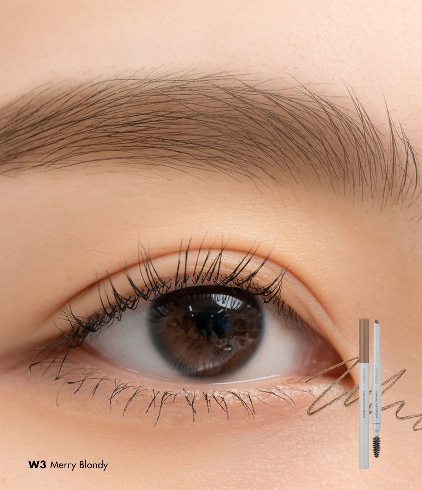 Rom&nd Han All Flat Brow - W3 Merry Blondy