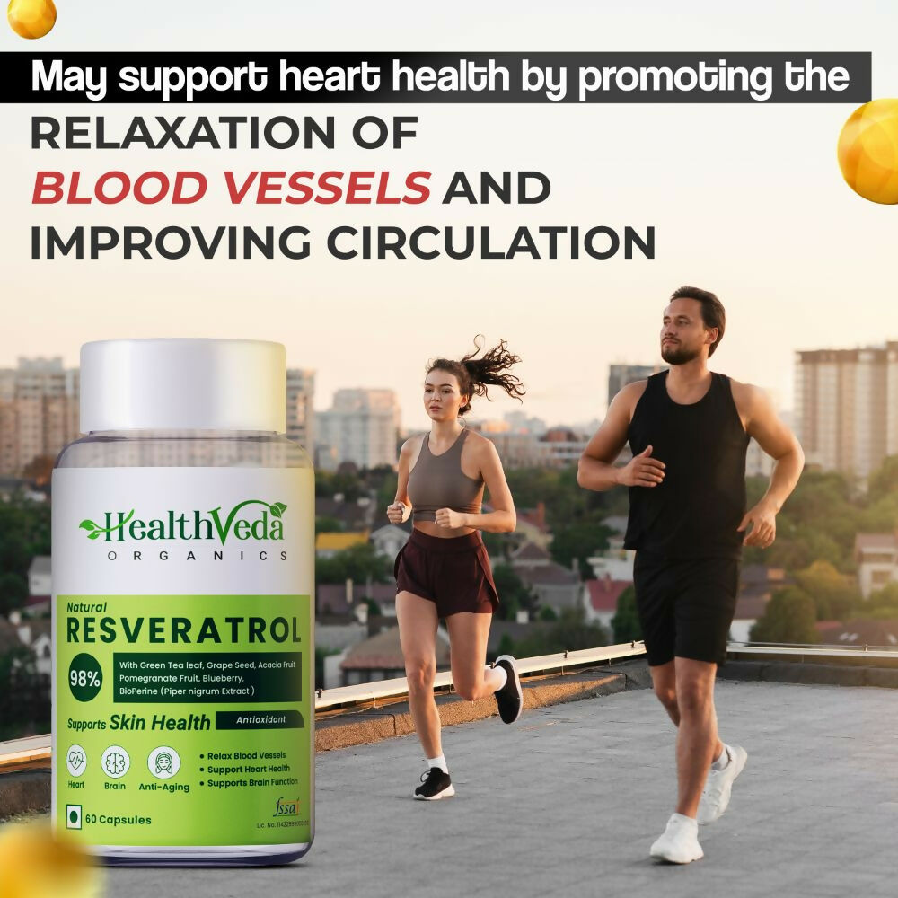 Health Veda Organics Resveratrol 250mg Capsules