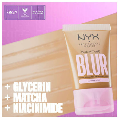 NYX Professional Makeup Bare With Me Blur Tint Foundation  - 07 Golden
