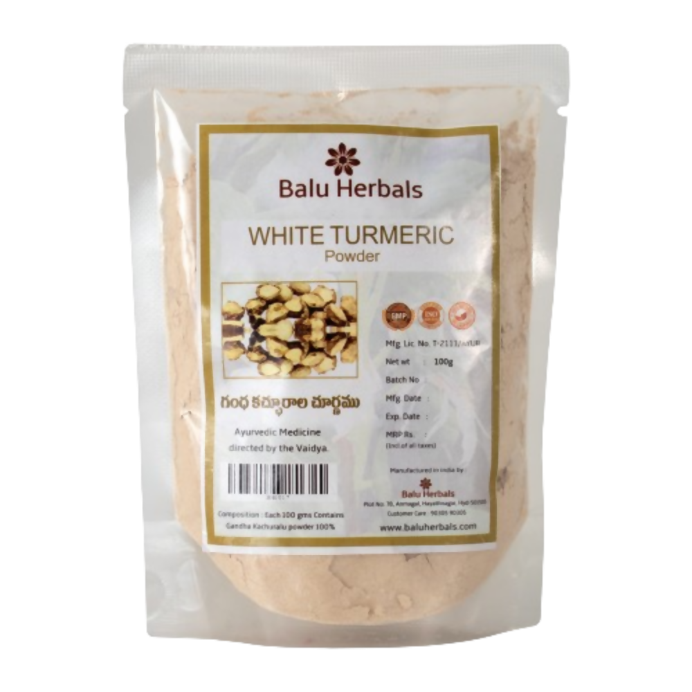 Buy Balu Herbals White Turmeric (Gandha Kachuralu) Powder from DrMediCart, Ship from India to USA