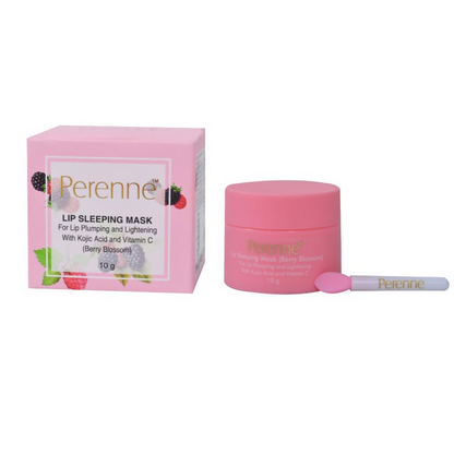 Perenne Lip Sleeping Mask With Kojic Acid & Vitamin C - Berry Blossom