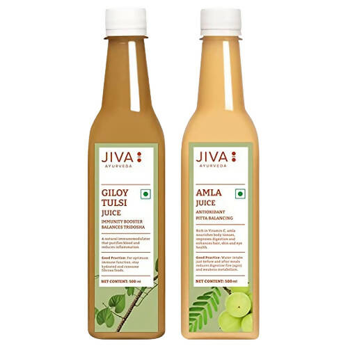 Jiva Ayurveda Giloy Tulsi & Amla Juice Combo