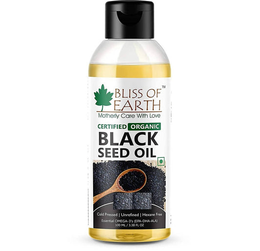 Buy Bliss of Earth Certified Organic Black Seed Oil from DrMediCart, Ship from India to USA