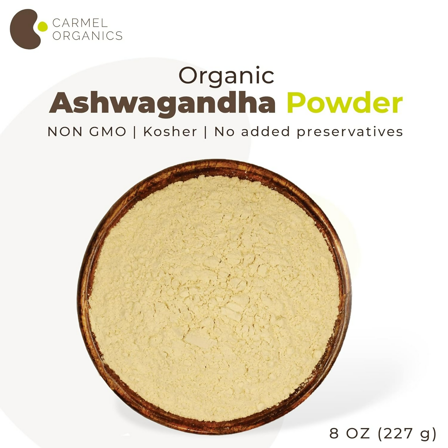 Carmel Organics Ashwagandha Root Powder