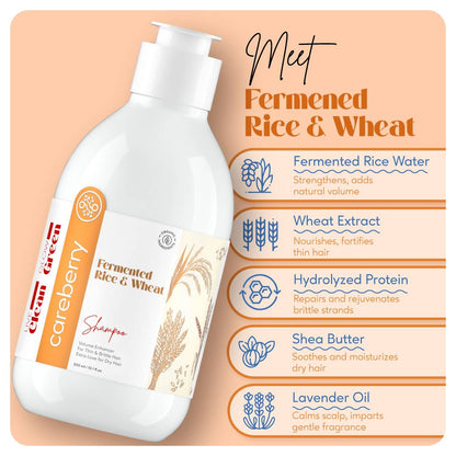 careberry rice wheat volumizing shampoo