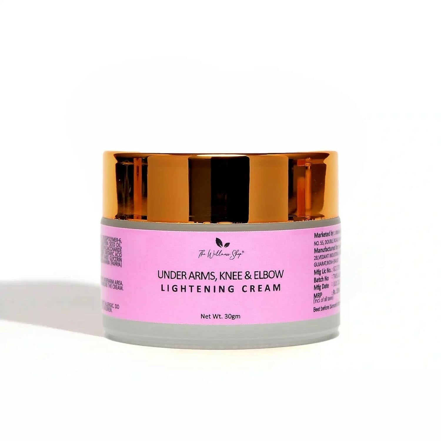 Buy The Wellness Shop Under Arms, Knee and Elbow Lightening Cream from DrMediCart, Ship from India to USA