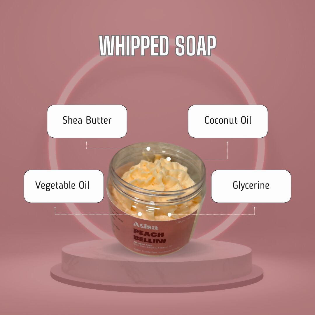Buy Atisa Peach Bellini Whipped Soap from DrMediCart, Ship from India to USA