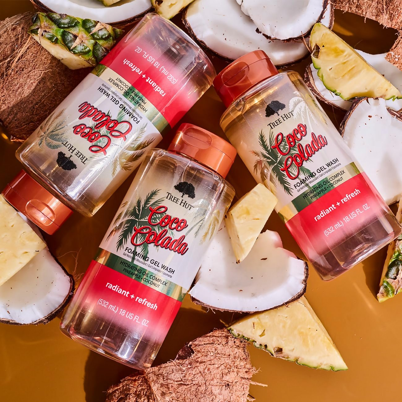 Tree Hut Coco Colada Radiant & Refresh Foaming Gel