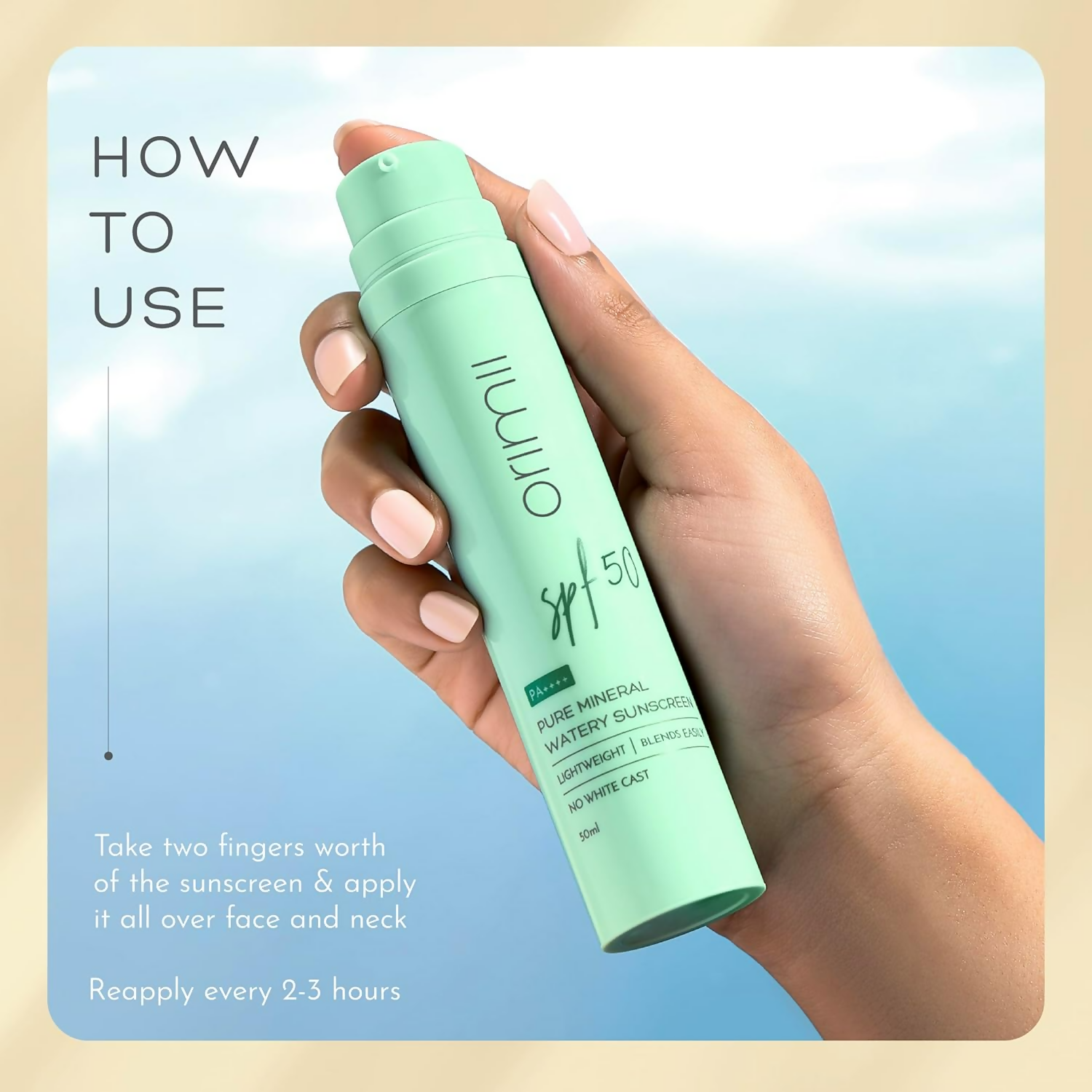Orimii 100% Pure Mineral Sunscreen SPF 50