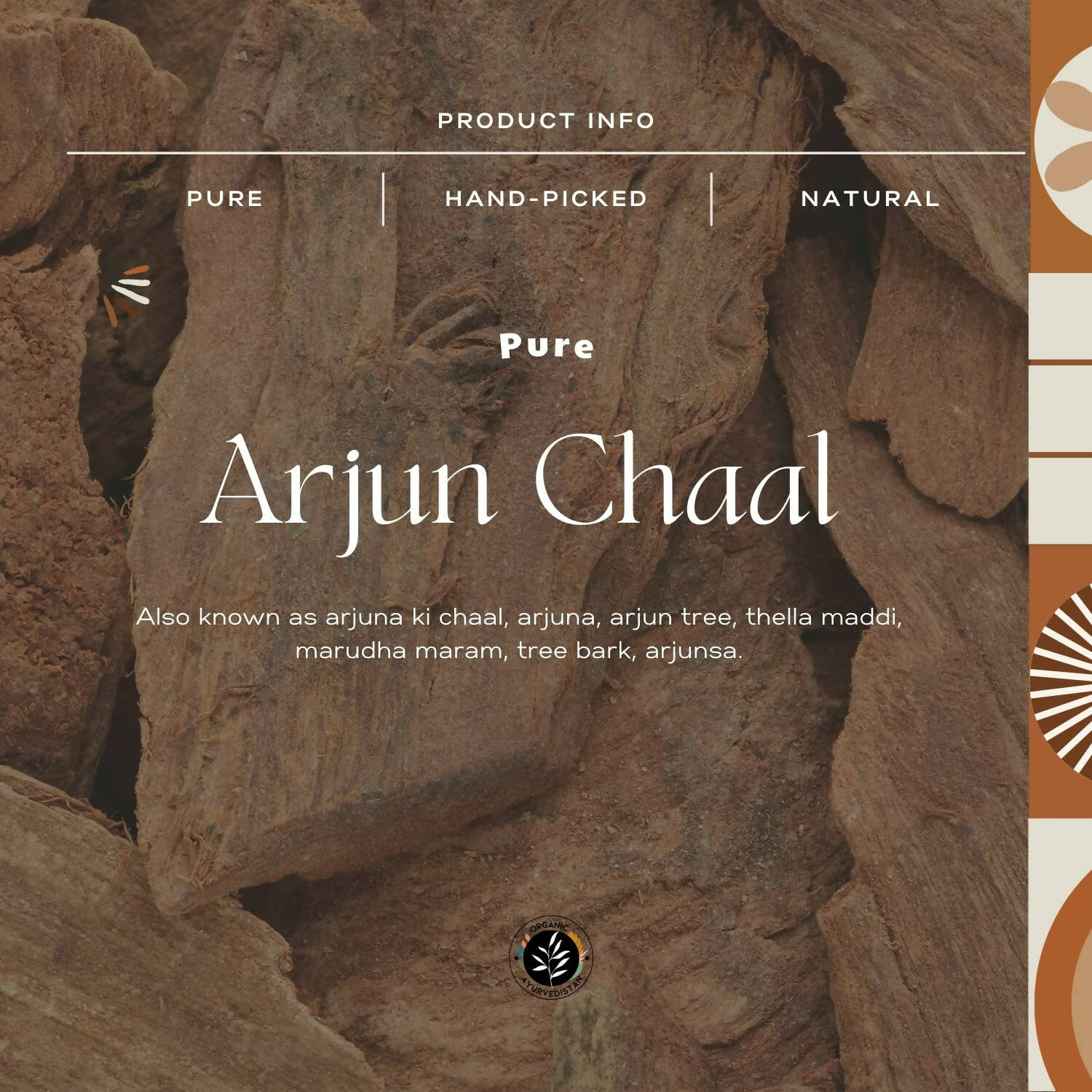 Organic Ayurvedistan Arjun Chaal Powder