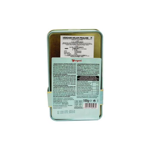Buy Ajfan Milk Chocolate Cappuccino Pralines In Milan Gift Tin from DrMediCart, Ship from India to USA