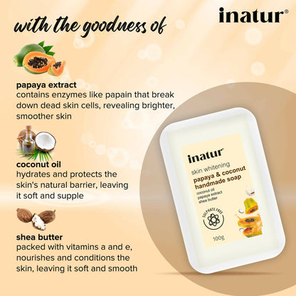 Inatur Papaya and Coconut Soap