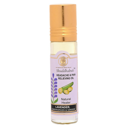 Tatvik Ayurveda Shuddhabuti Headache & Pain Releiving Oil (Lemongrass, Ginger & Tulsi)