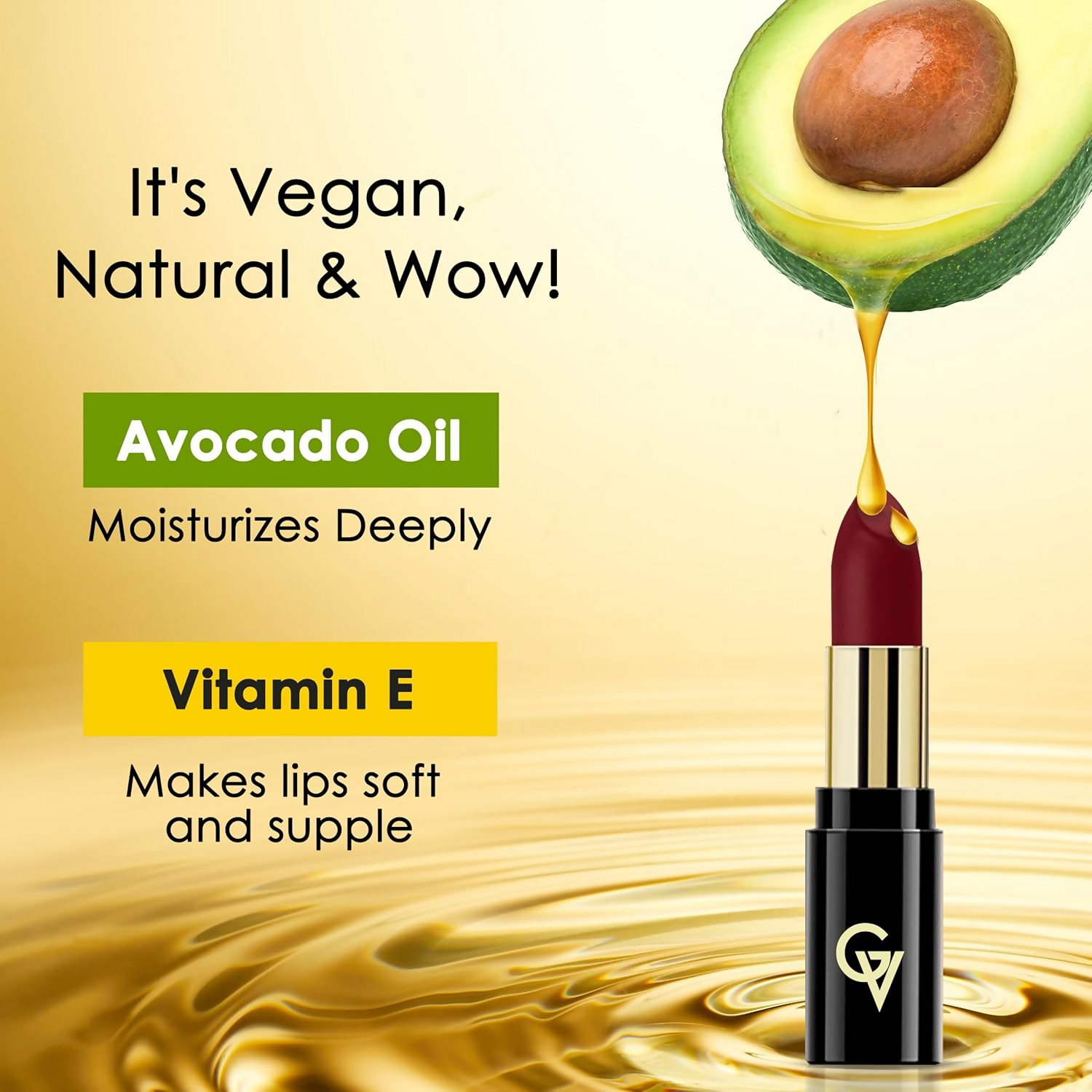 Good Vibes HydraGlow Creme Lipstick - Cherry Red