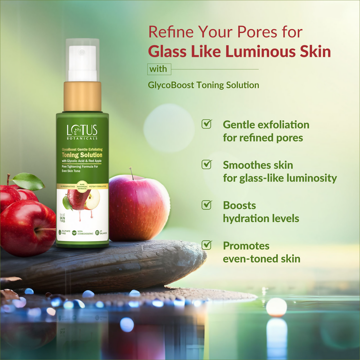 Lotus Botanicals GlycoBoost Gentle Exfoliating Toning Solution