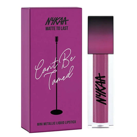 Nykaa Matte To Last! Mini Metallic Liquid Lipstick And Eyeshadow - Can't Be Tamed