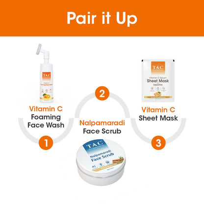 TAC - The Ayurveda Co. Vitamin C Serum Sheet Mask | Natural Skin Brightness - DrMediCart