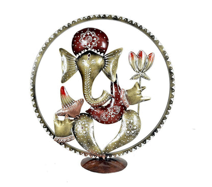 Umi Ganesha Idol in Cirle Decorative Handicraft Showpiece Ganesha Idol