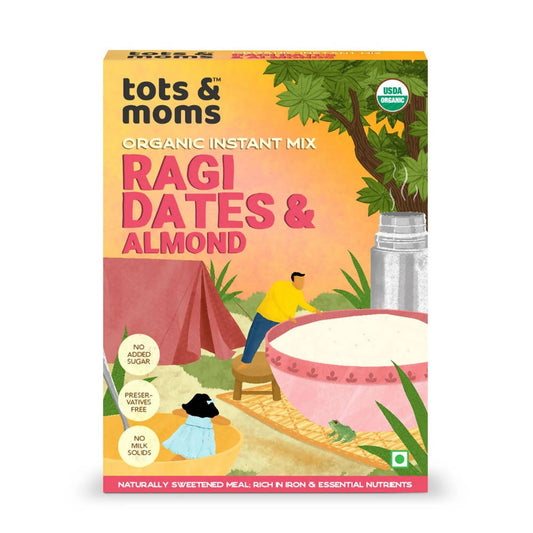 Buy Tots and Moms Organic Ragi Dates & Almonds Instant Mix from DrMediCart