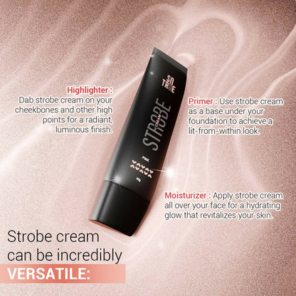 Sotrue Strobe Illuminating Cream + Moisturizer With Hyaluronic Acid - Pink