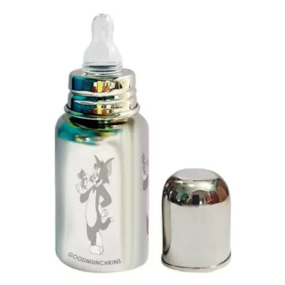 Goodmunchkins Stainless Steel Feeding Bottle 304 Grade Steel, Jointless, BPA Free, Rustfree Bottle 150 ml