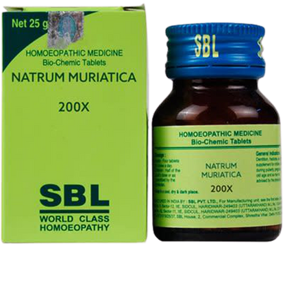 SBL Homeopathy Natrum Muriaticum Biochemic Tablets
