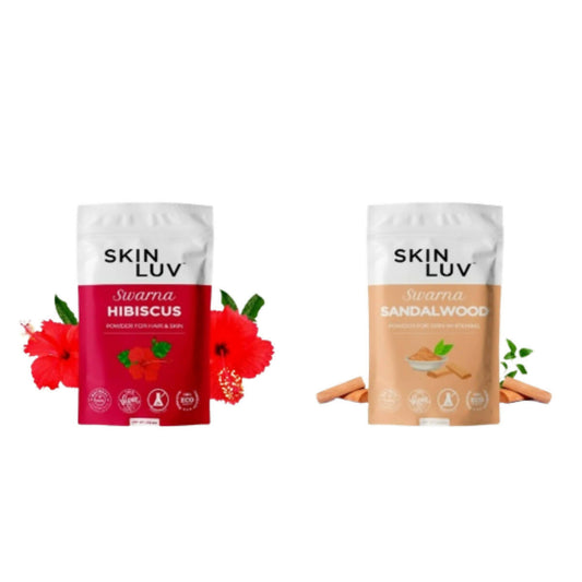 Buy SkinLuv Swarna Hibiscus Powder And Sandalwood Powder Combo from DrMediCart, Ship from India to USA