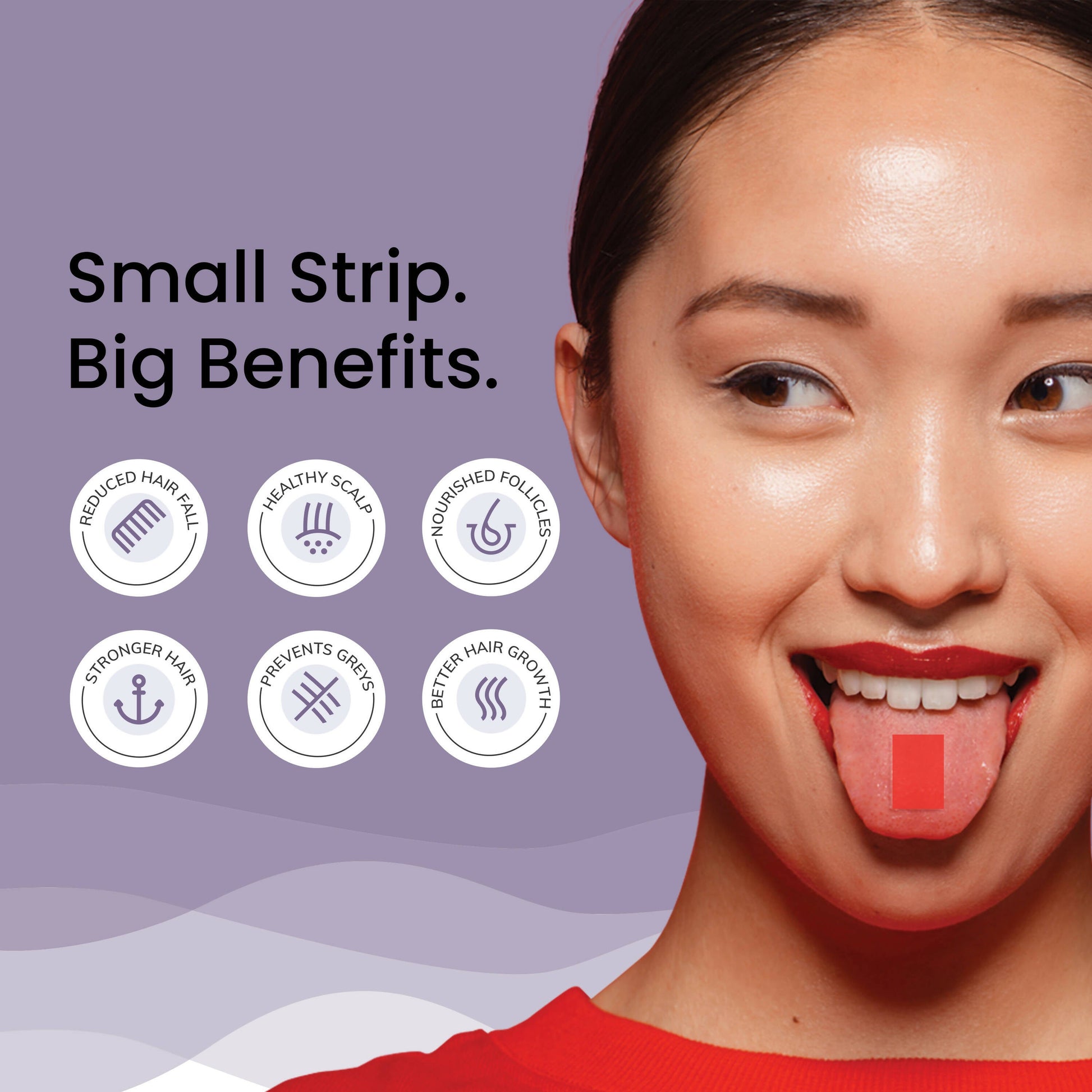 Wellbeing Nutrition Melts Healthy Hair Oral Thin Strips-Tropical Watermelon Flavor - Drmedicart