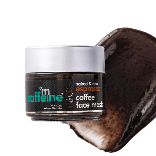 Buy mCaffeine Naked & Raw Espresso Coffee Face Mask with Natural AHA & BHA from DrMediCart, Ship from India to USA