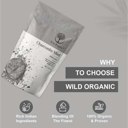 Wild Organic Charconite Mud Radiant Glow Clay Powder