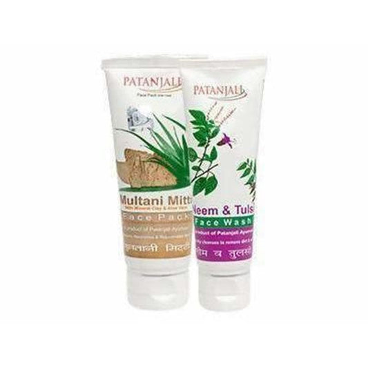 Buy Patanjali Neem Tulsi Face Wash Plus Multani Mitti Face Pack from DrMediCart, Ship from India to USA