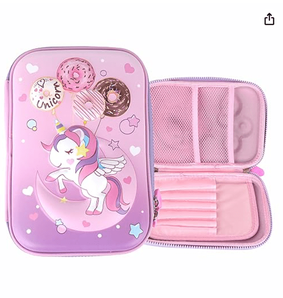 Buy New Kids Designer Hardtop Pencil Case for Girls and Women (Multi Color) from DrMediCart, Ship from India to USA