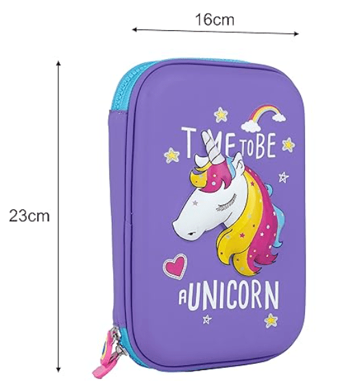 New Kids Designer Hardtop Pencil Case for Girls and Women (Multi Color) - Drmedicart
