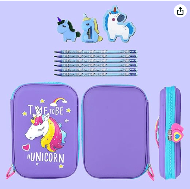 New Kids Designer Hardtop Pencil Case for Girls and Women (Multi Color) - Drmedicart
