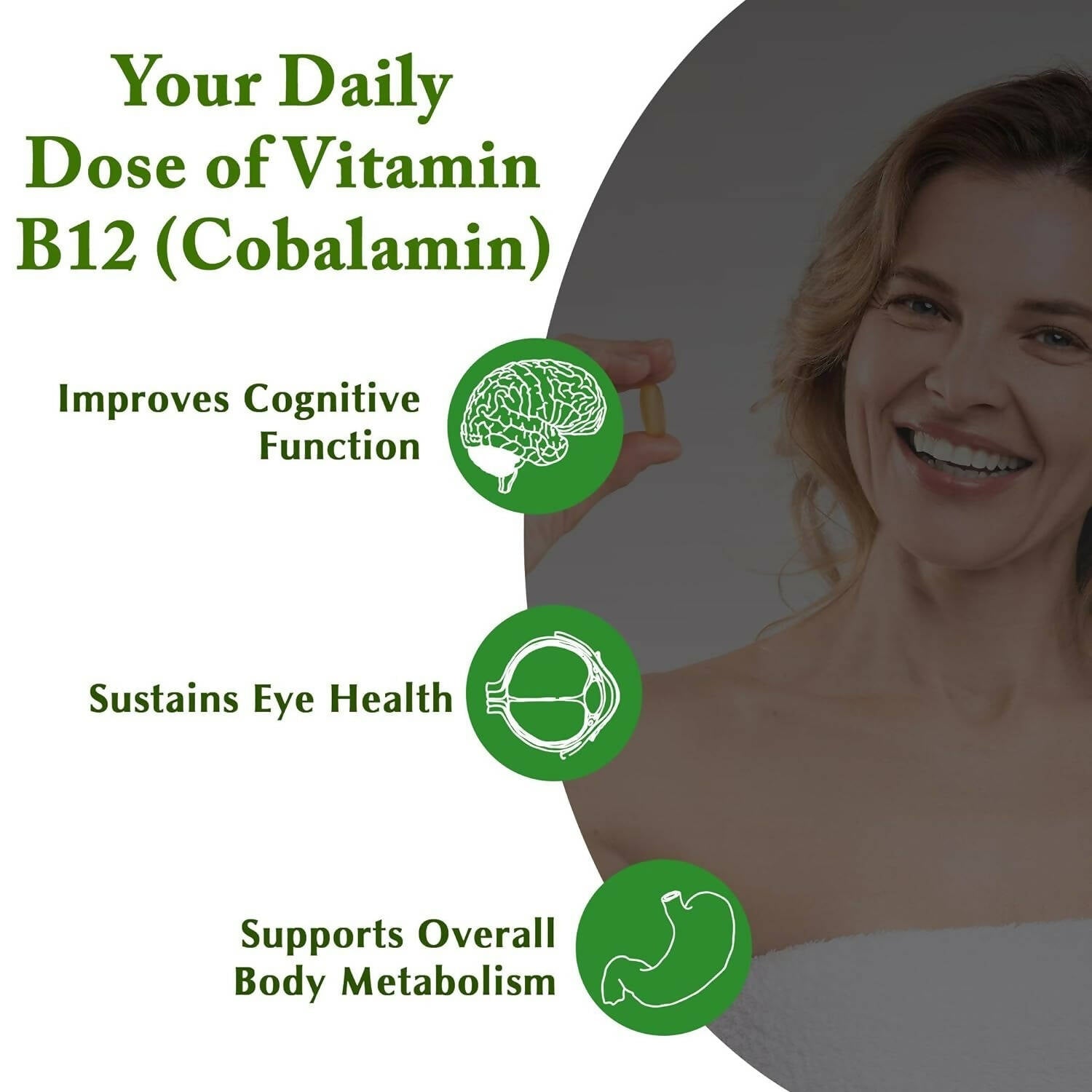 Planet Ayurveda Plant Based Vitamin B12 Capsules