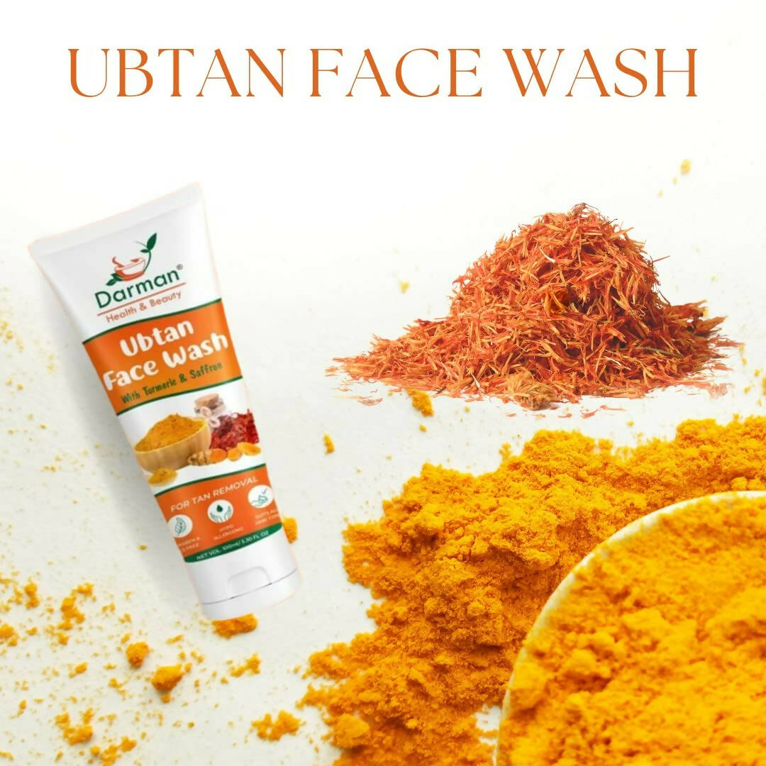 Darman Ubtan Face Wash with Turmeric & Saffron - DrMediCart