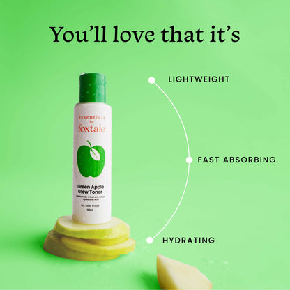 Foxtale Essentials Daily Green Apple Glow Toner with Niacinamide