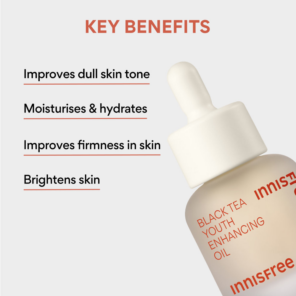 Innisfree Black Tea Youth Enhancing Oil For Anti-Aging & Healthy Glow