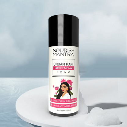 Nourish Mantra Urban Rani Hair Removal Foam with Shea Butter for Painless Hair Removal
